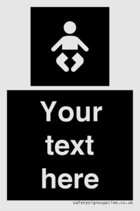 Custom information: black panel baby change